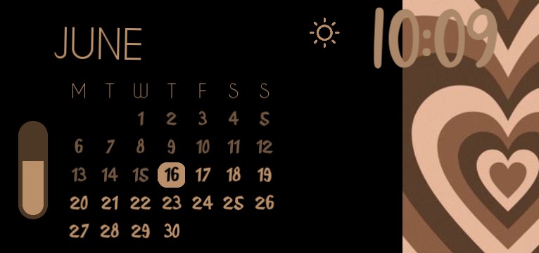 Brown Aesthetic calender