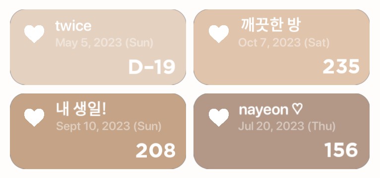 TheDayBefore Widget