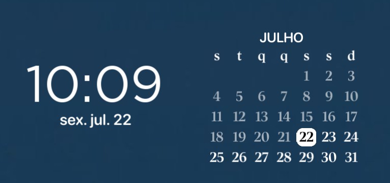 calendrio azul