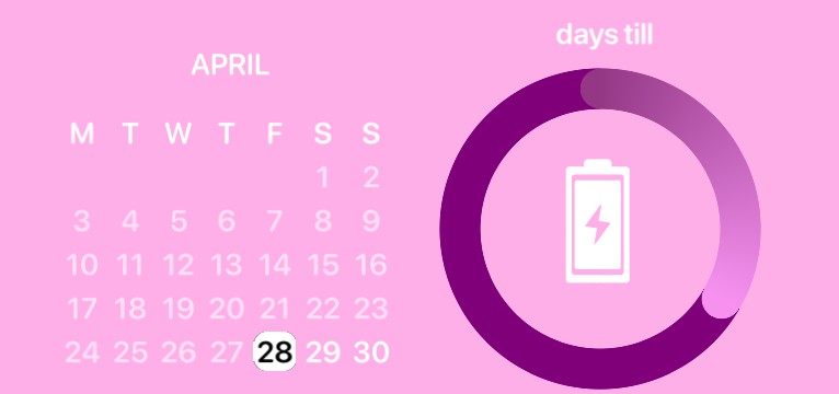pink widget
