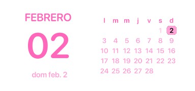 Calendario rosa