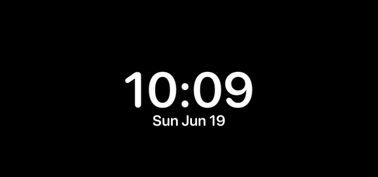 black: Time & Date
