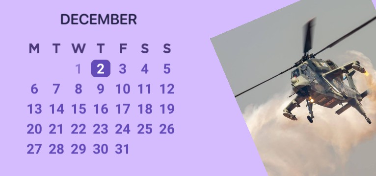 Helicopter Calendar