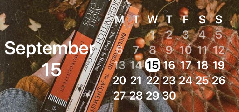 Calendar autumn 