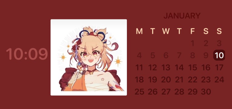 Yoimiya Calendar 