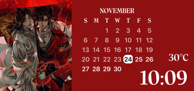 Hua Cheng and Xie Lian Calendar - Hualian