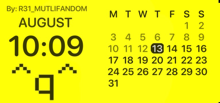 Yi Xi calendar widget 