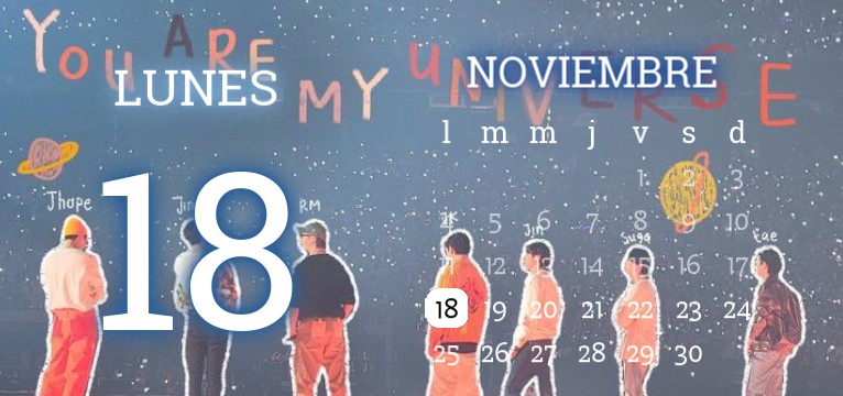 BTS calendar concert