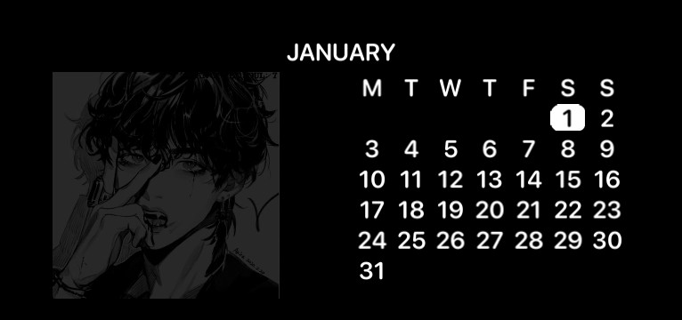 Taehyung calendar.