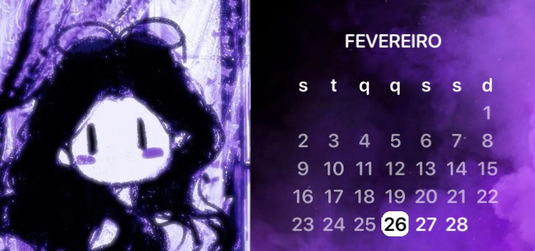 purple calendar 