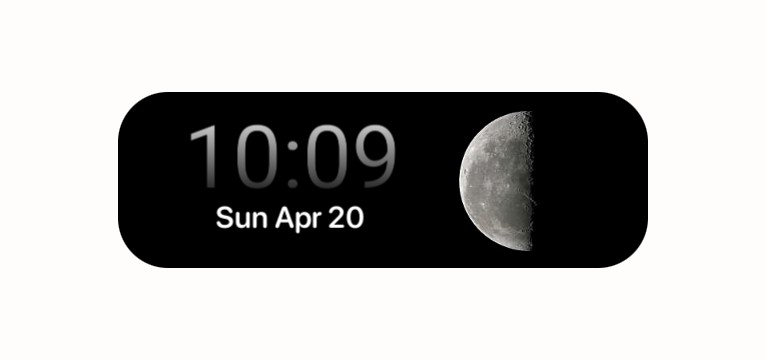 Moon clock