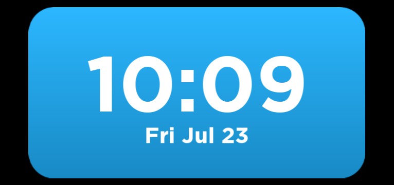 time widget