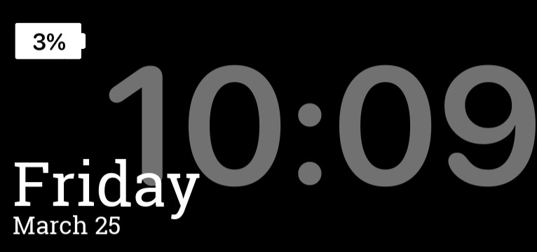 Clock Black Aha