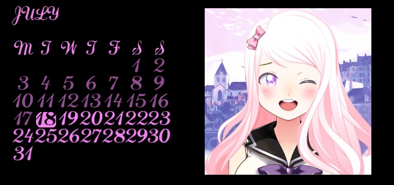 cute anime girl Calder