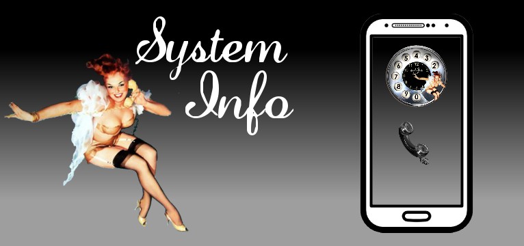 System Info Old Phone Pin Up 