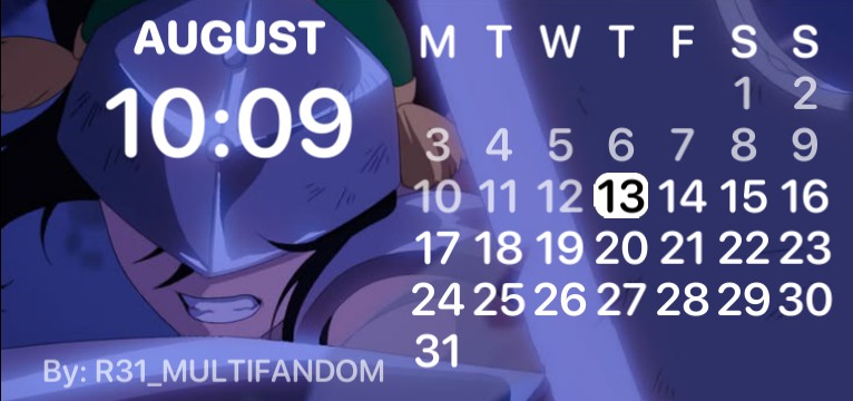 Toph calendar widget