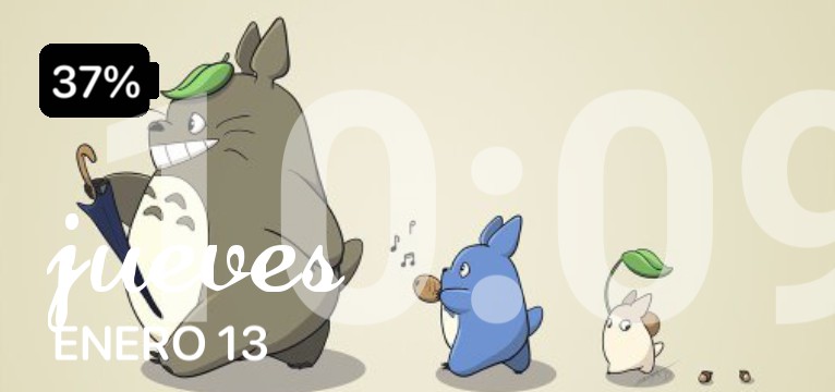 Totoro Clock & Calendar