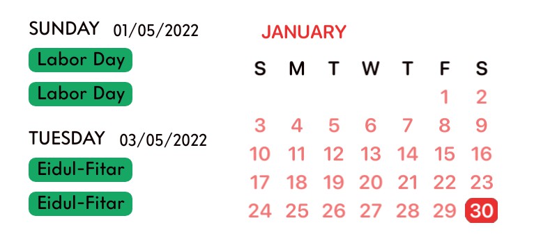 Calendar
