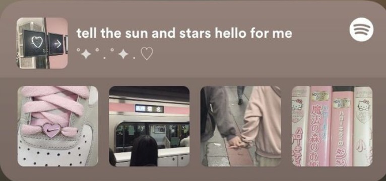 aesthetic Spotify widget