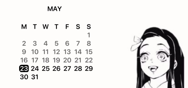 nezuko Calendar