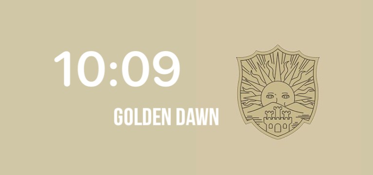 Golden Dawn clock