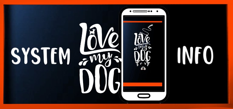 System Dark blue Love DOG orange