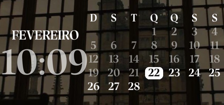 Dark academia calendar