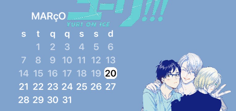 yuri on ice Calender Copy