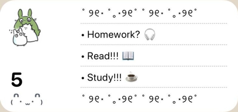 Reminders 