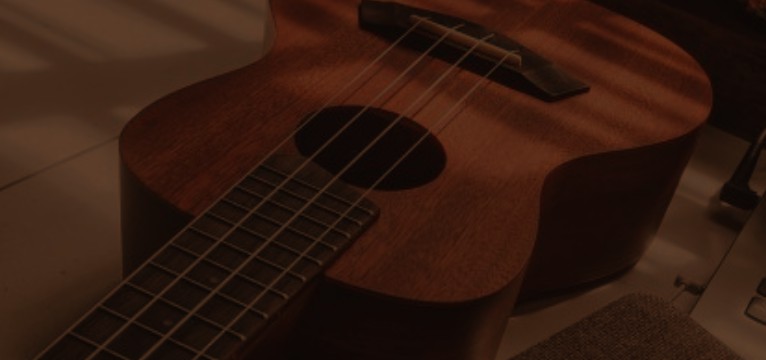 Ukulele brown aesthethic 