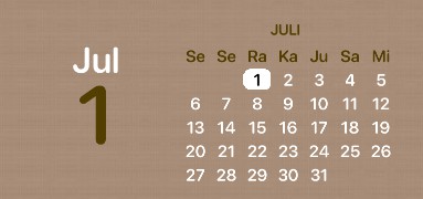 classic brown calendar 