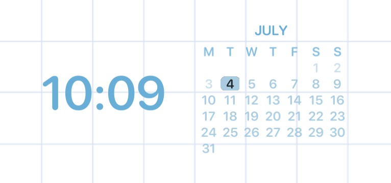 clock + date