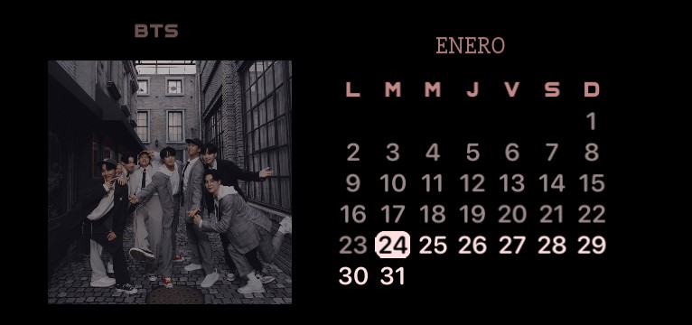 Calendar of bts