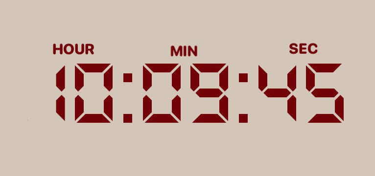reloj rojo