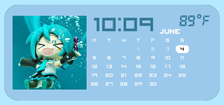 Chibi Hatsune Miku Calendar 