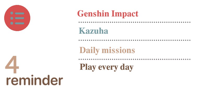 Reminder kazuha