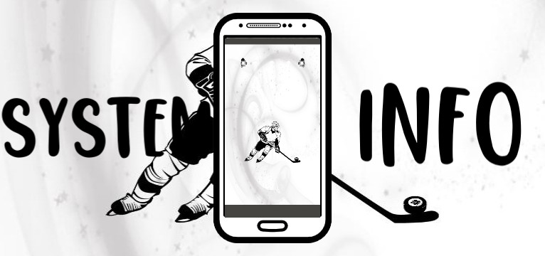 System Info Eishockey BlackWhite 