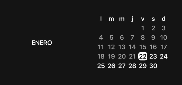 Simple Calendary