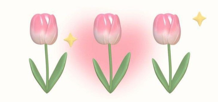 3d tulips