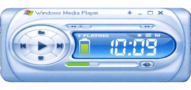 frutiger aero style time widget