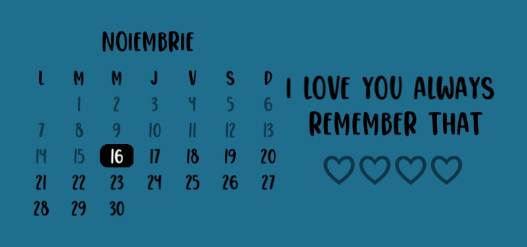 calendar with text