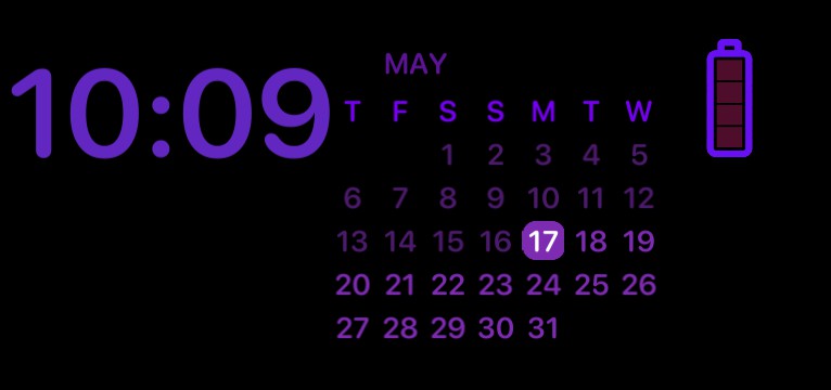 Top aesthetic widget
