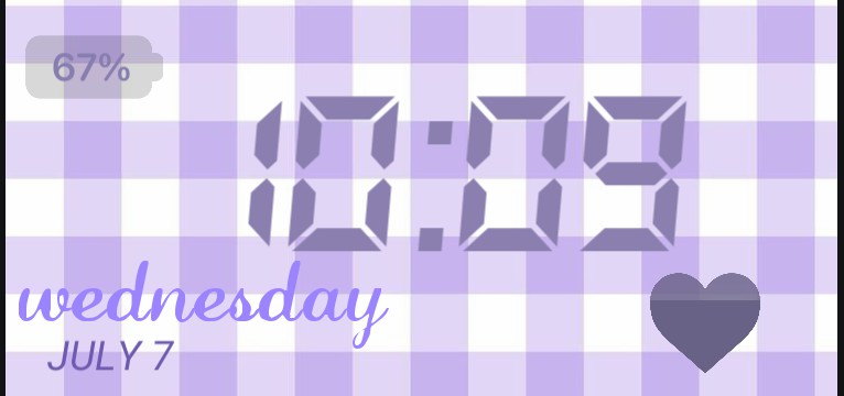 ios style purple clock 