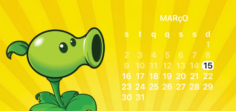 Peashooter Calendar
