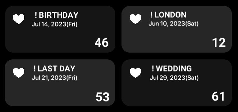 the day before