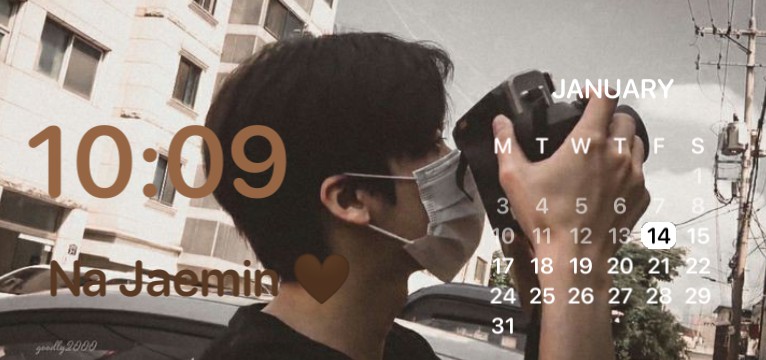 Na Jaemin Vintage Brown Calendar etc 
