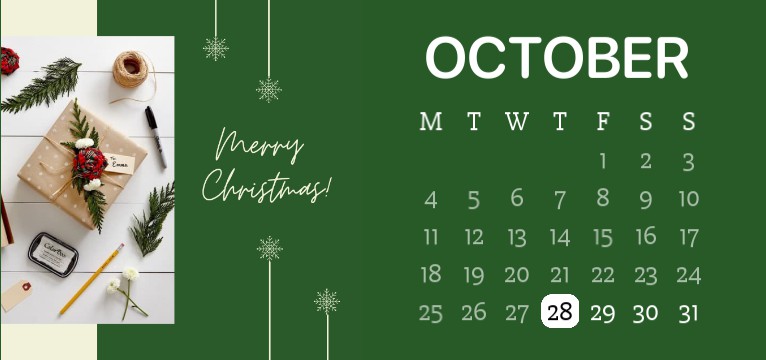 green calendar 