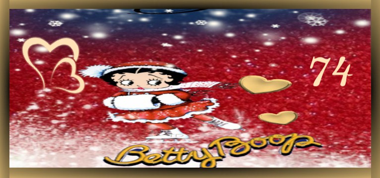 Herzschlag Betty boop Winter