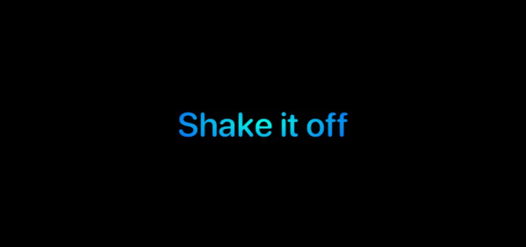 Shake it off