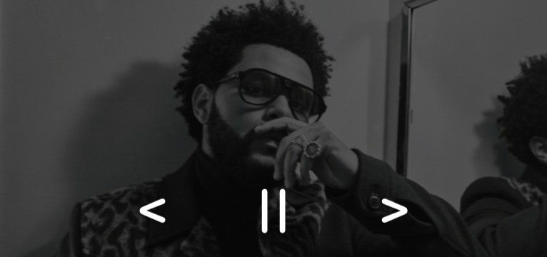 The Weeknd Media Player